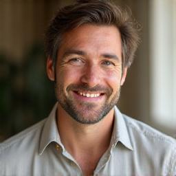 Portrait of instructor Shajay Hkg in a natural light studio setting