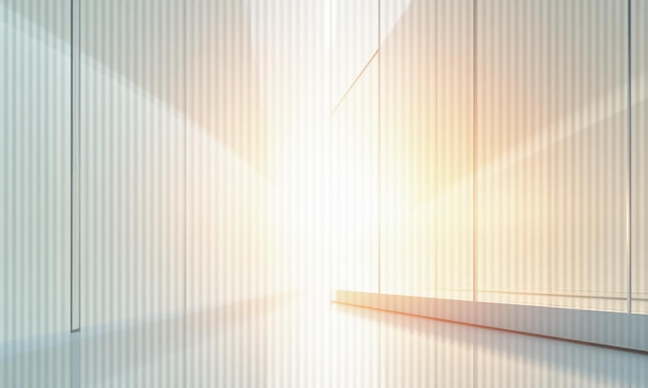 Abstract representation of light being focused through a clean glass lens