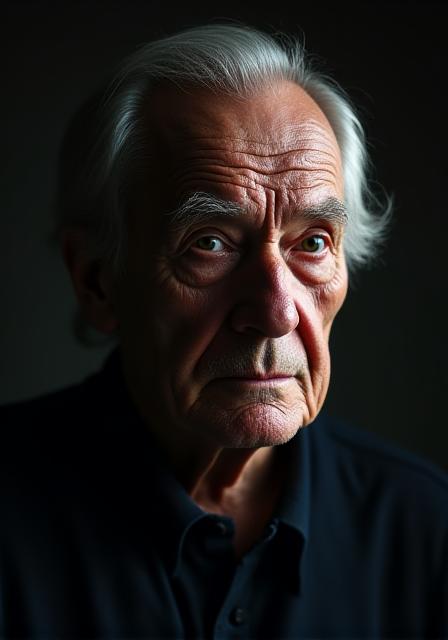 Atmospheric low-light portrait